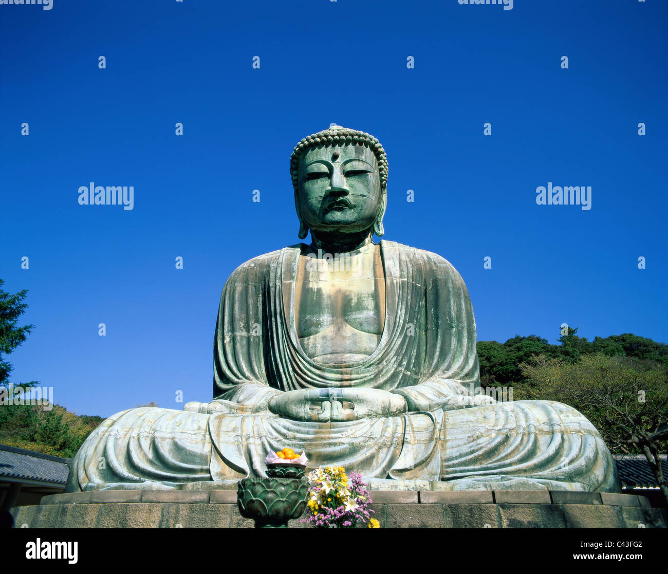 Asia, Daibutsu, Grande Buddha, vacanze, Honshu, Giappone Kamakura, Landmark, turismo, vacanze, Foto Stock