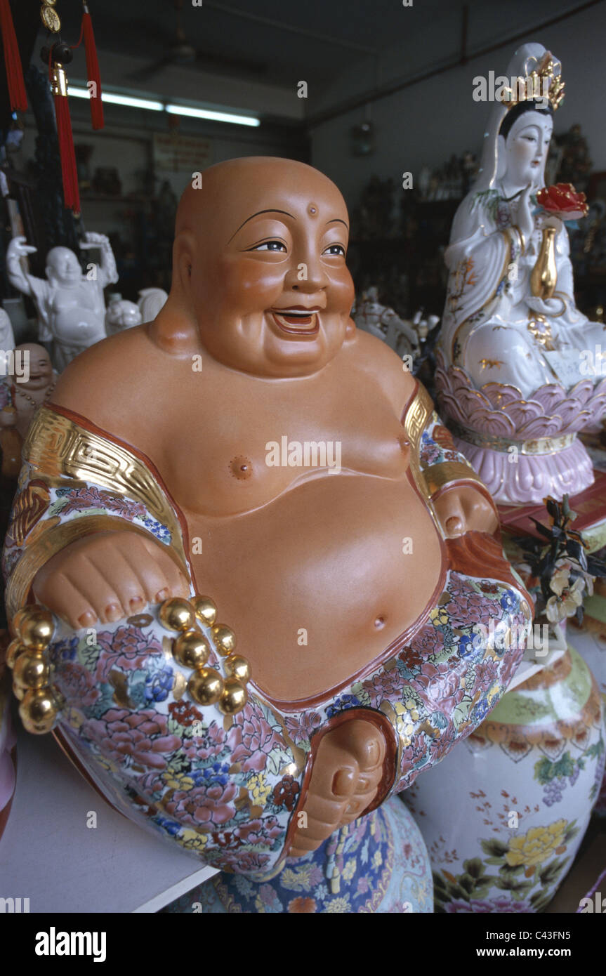 Buddha, Chinatown, vacanze, Landmark, vendita Shop, Singapore, Asia, statue, turismo, vacanze, Foto Stock
