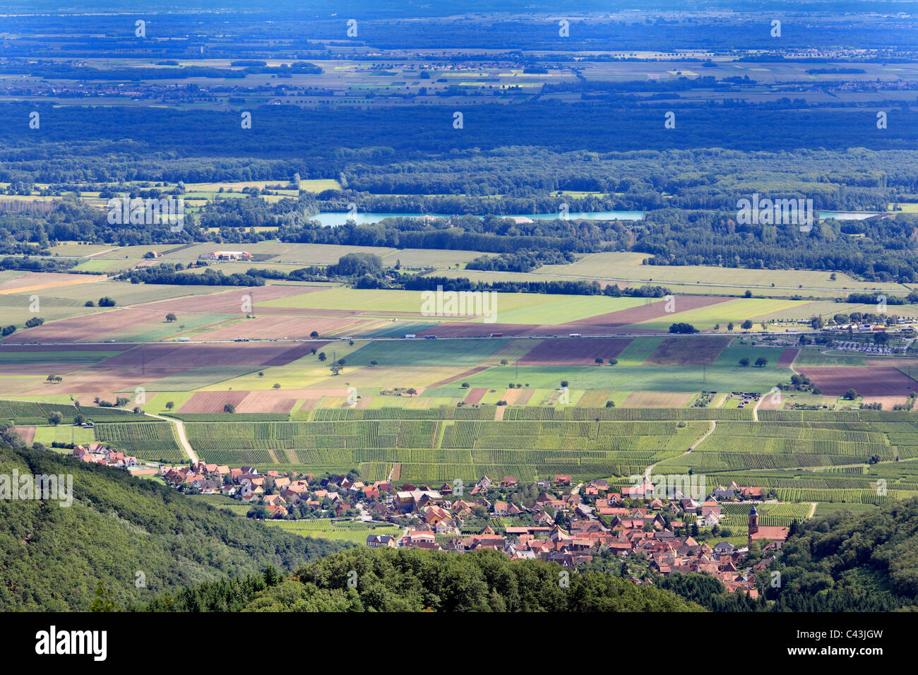 Francia, Francese, Europa occidentale, Europa, Europeo, Alsazia, pianura alsaziana, Valley, viaggi Foto Stock