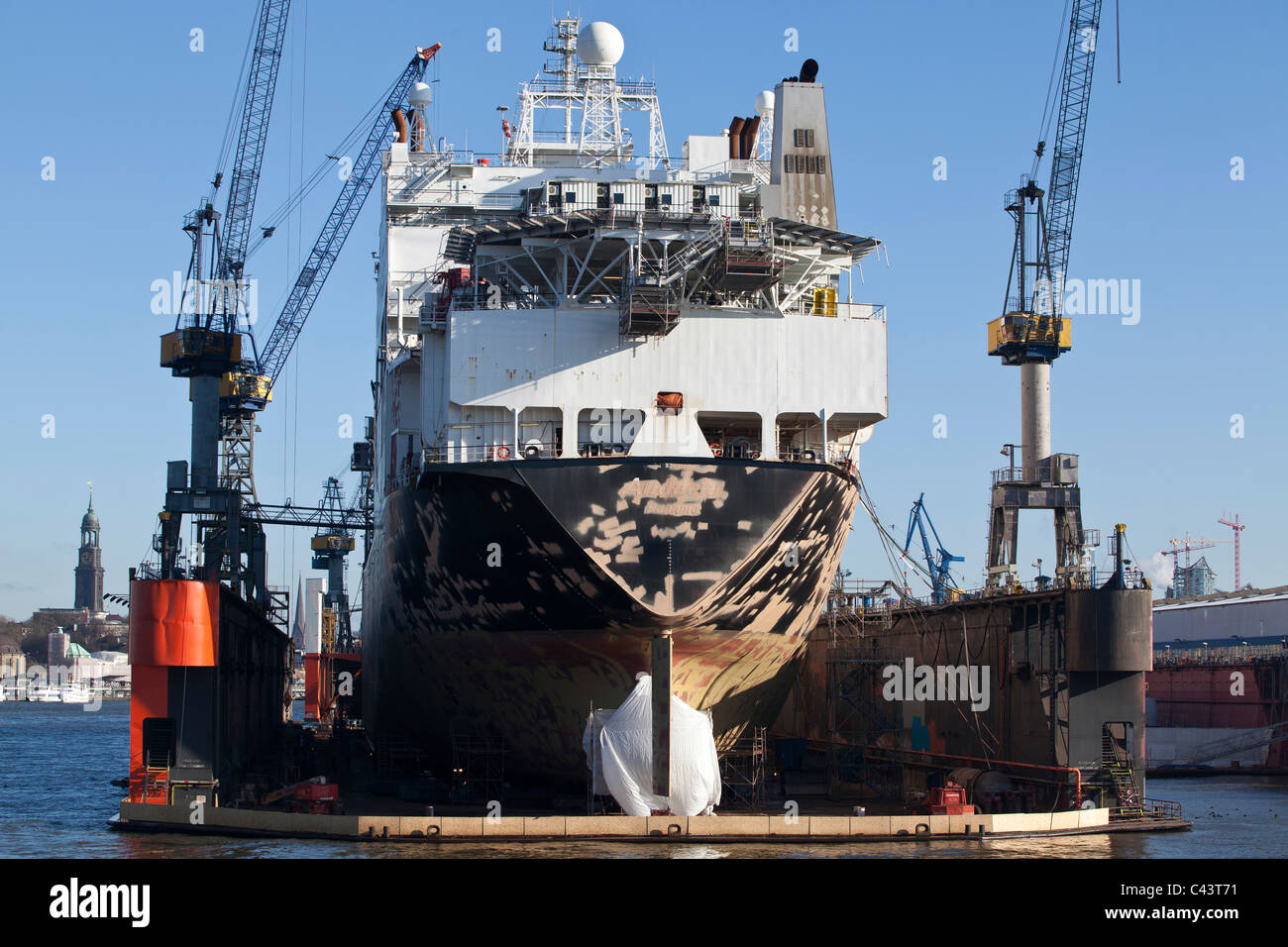 Germania, Porto, porto round trip, Amburgo, città anseatica, viaggio di andata e ritorno Foto Stock