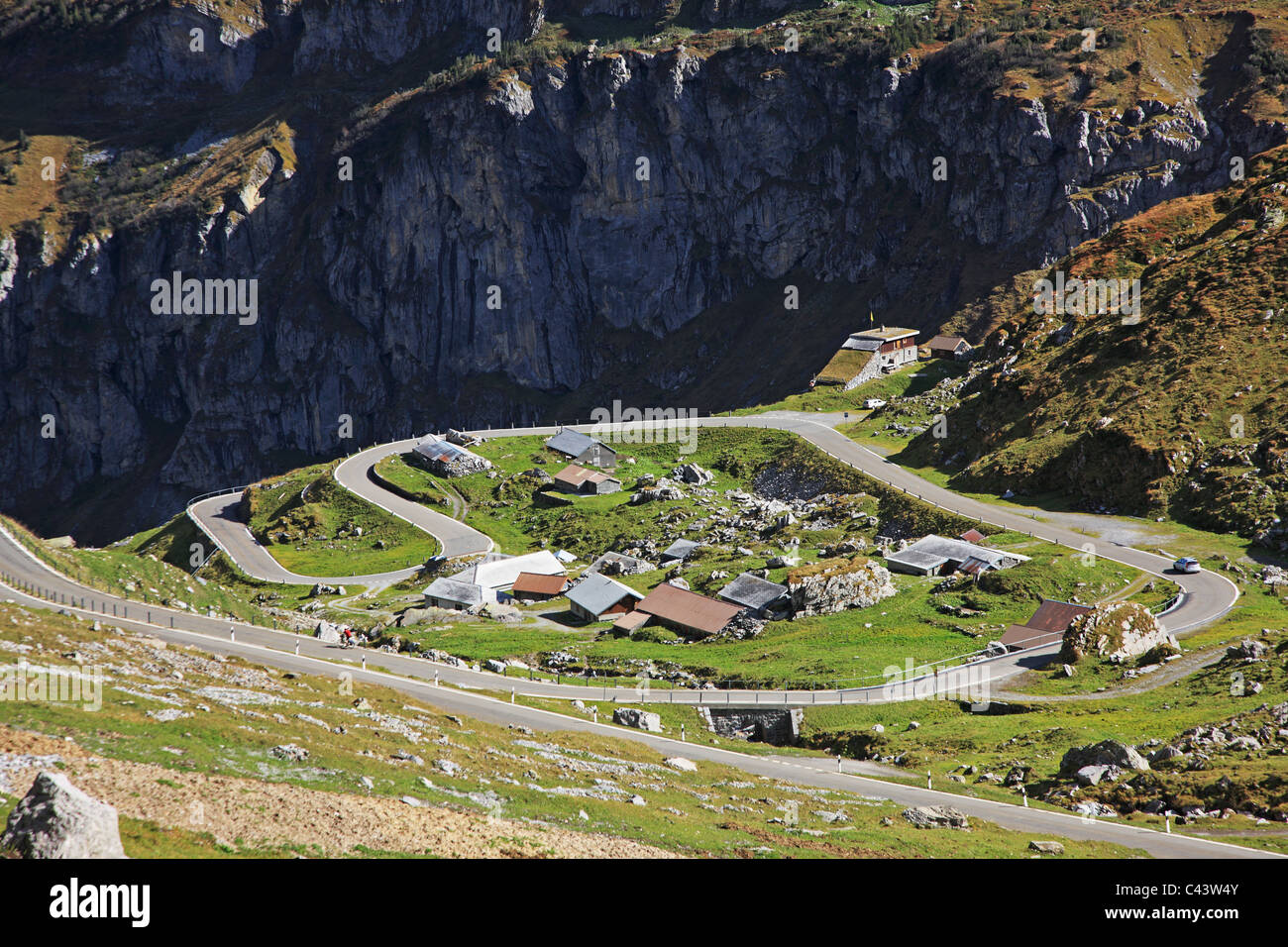 Viaggi, Natura, geografia, Europa, Svizzera, Uri, Schachen, Valley, Klausen, Pass, trasporto, alpi svizzere, Mountain, il noleggio Foto Stock