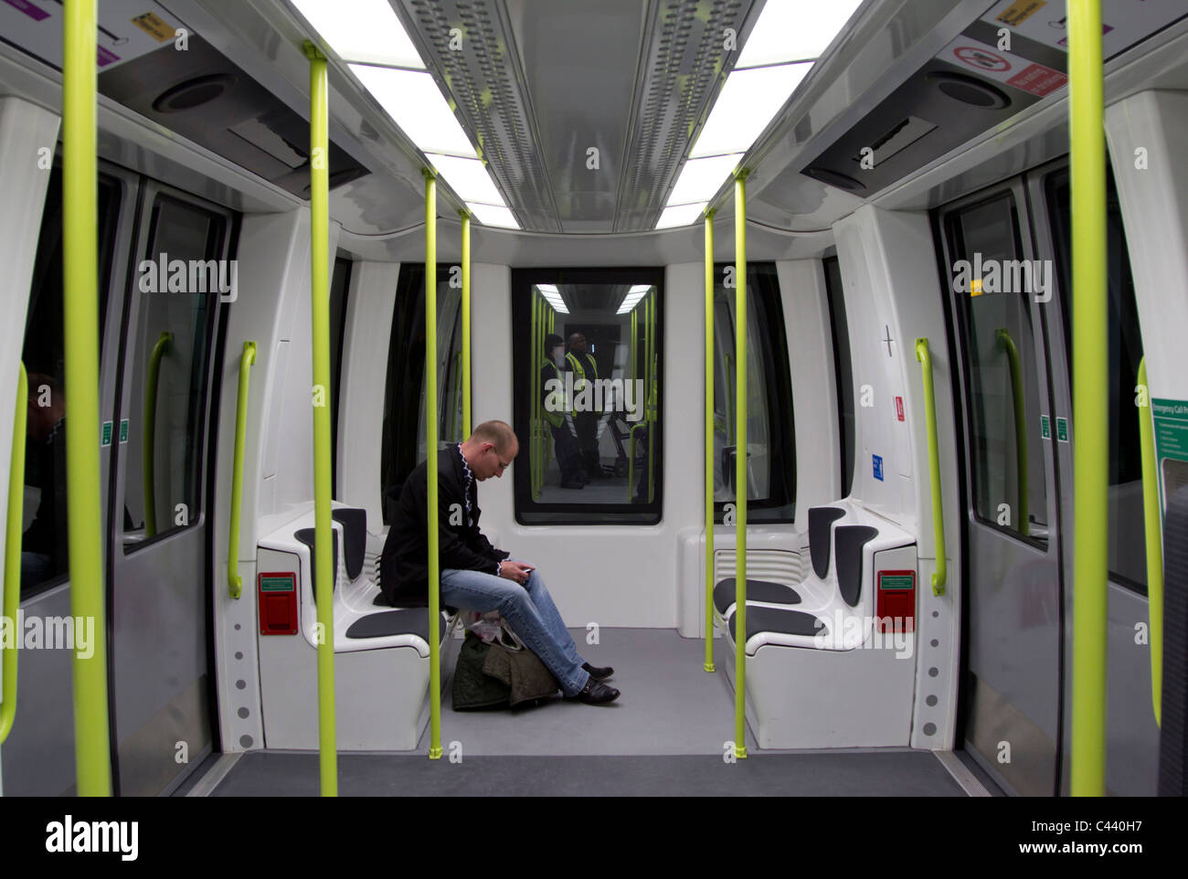 Automated People Mover (APM) - Terminale 5 - Aeroporto di Heathrow - Londra Foto Stock