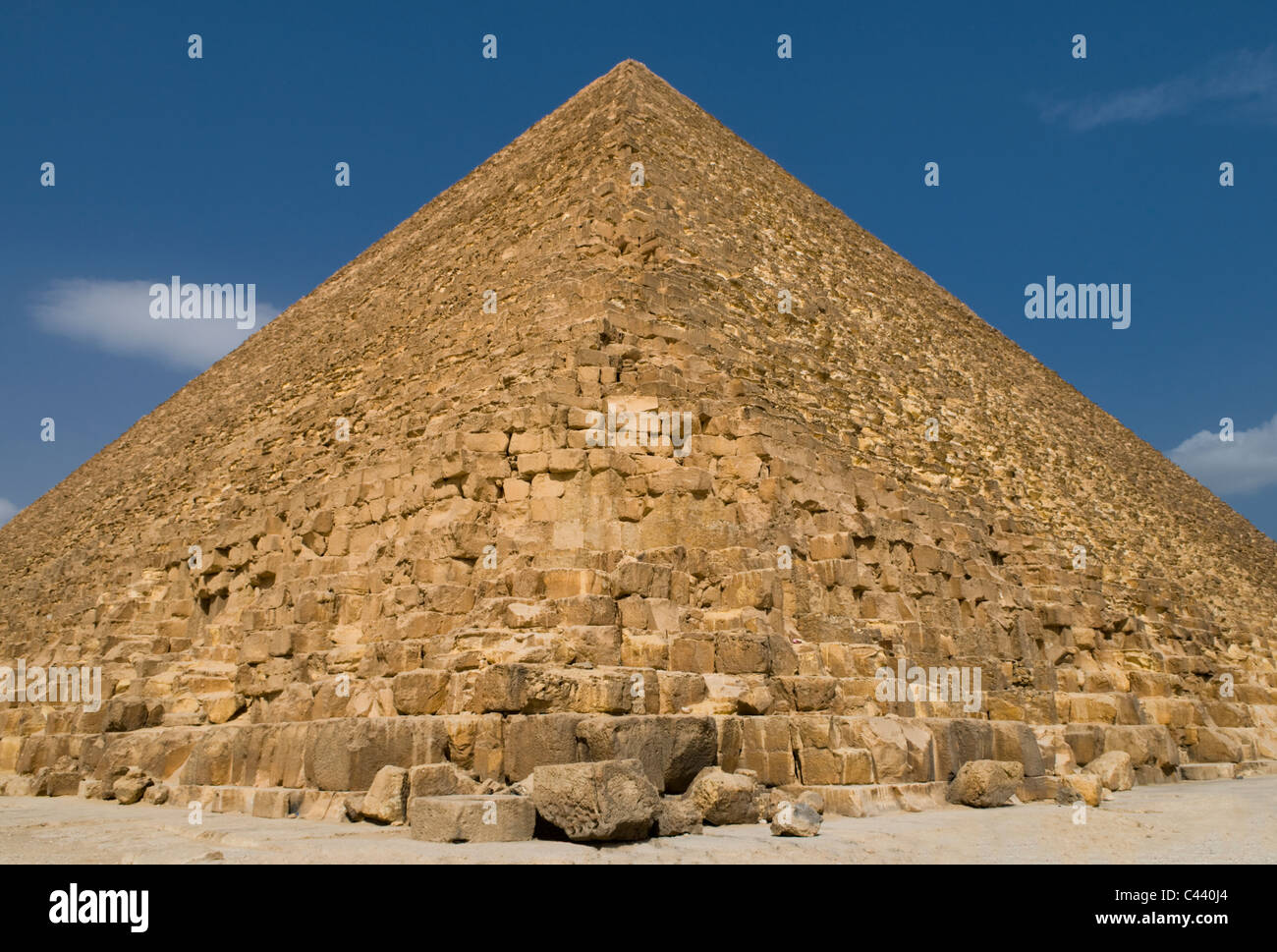 Piramidi di Giza Egitto Foto Stock