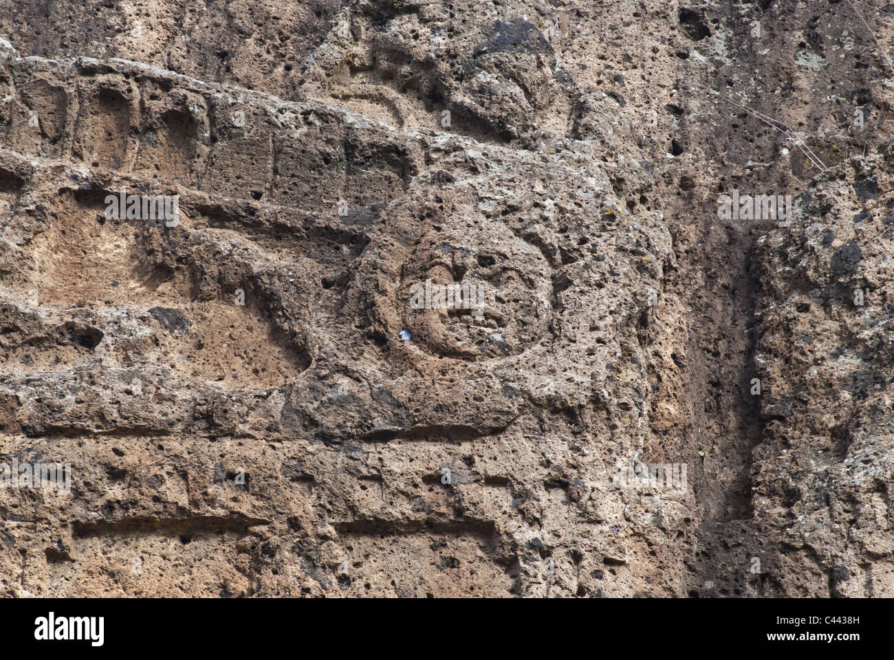 Il sito archeologico di Norchia, in Viterbo, Italia è una delle più importanti necropoli di Etruria Foto Stock