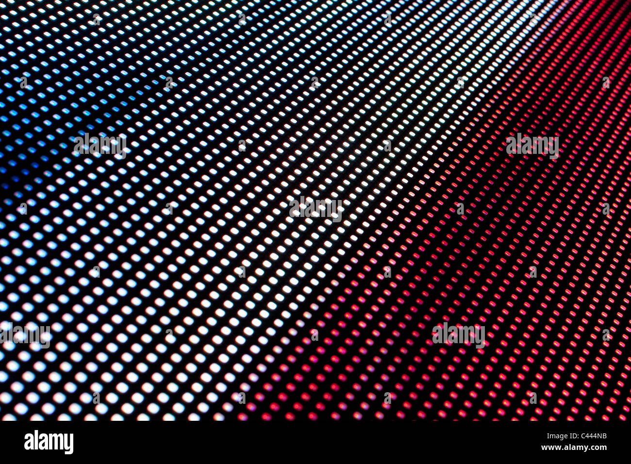 Close-up, full frame di un display a LED Foto Stock