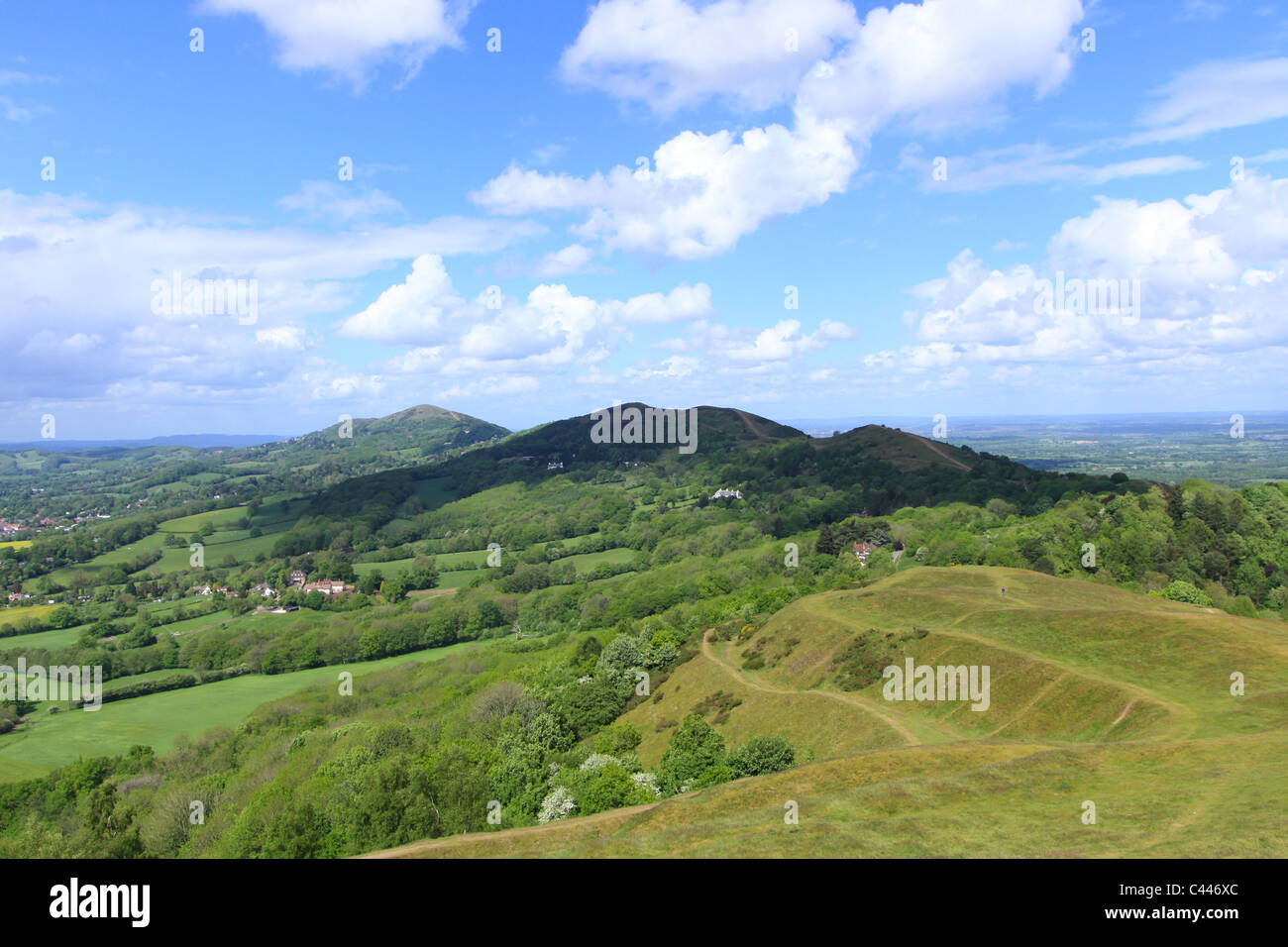 Malvern Hills British Camp Foto Stock