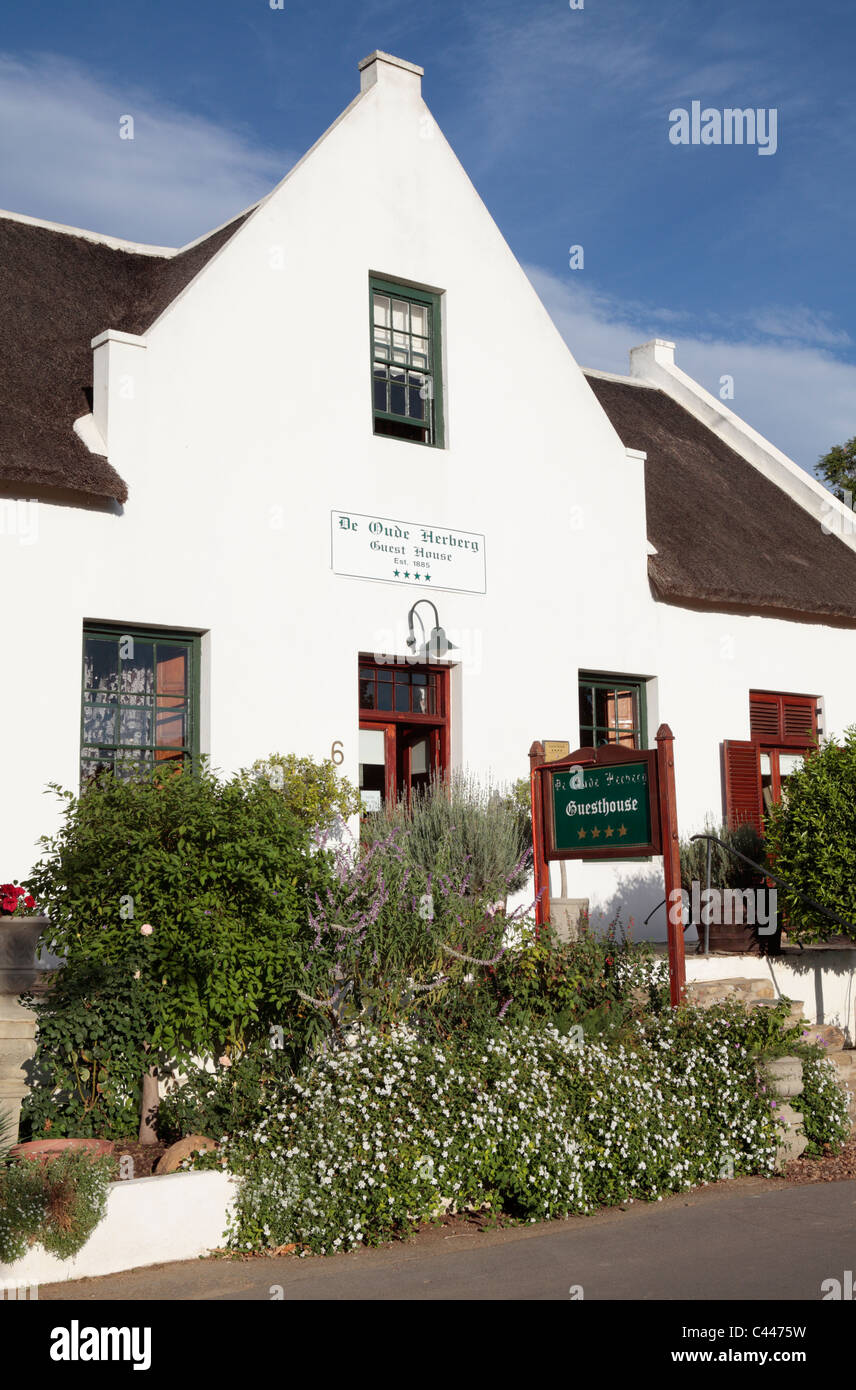 Cape stile olandese House Guest House, Tulbagh, Western Cape, Sud Africa Foto Stock