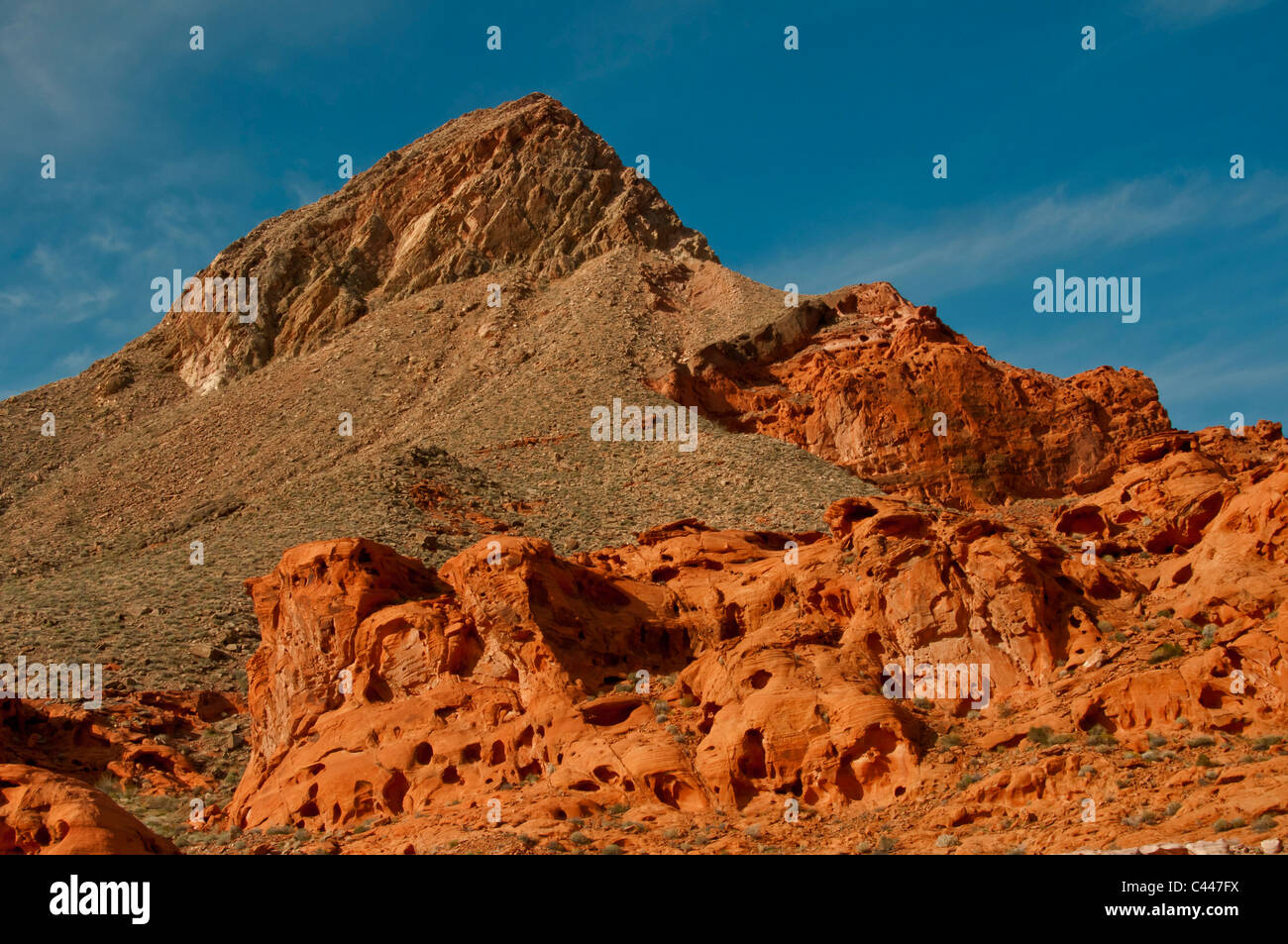 Ciotola di fuoco, Lake Mead National Recreation Area, Nevada, Stati Uniti d'America, America del Nord, America, paesaggio, rocce Foto Stock