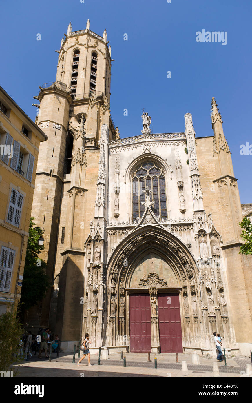Cathédrale Saint-Sauveur, Aix-en-Provence (Bouches-du-Rhône, Francia Foto Stock