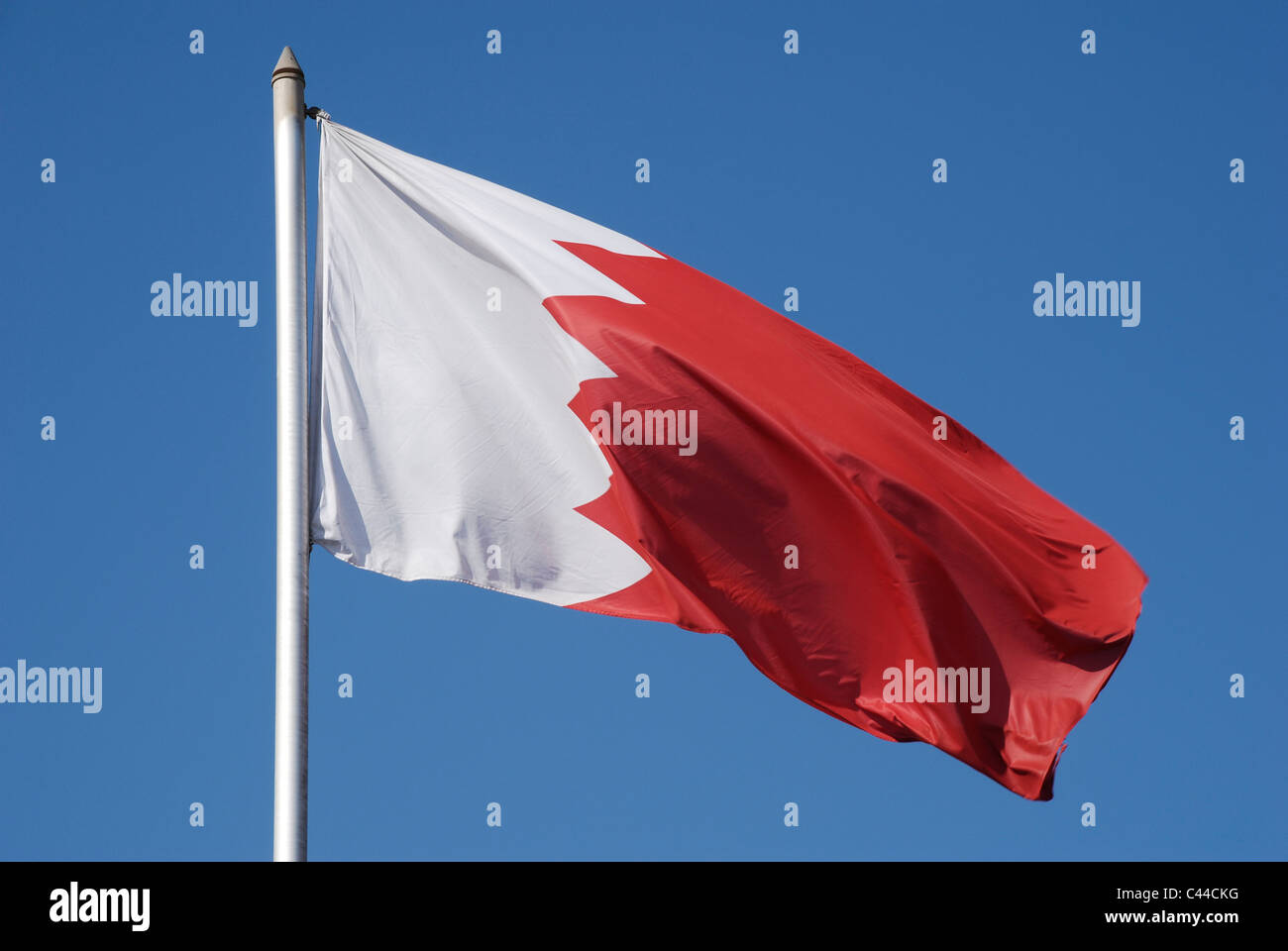 Bahrain bandiera nazionale Foto Stock