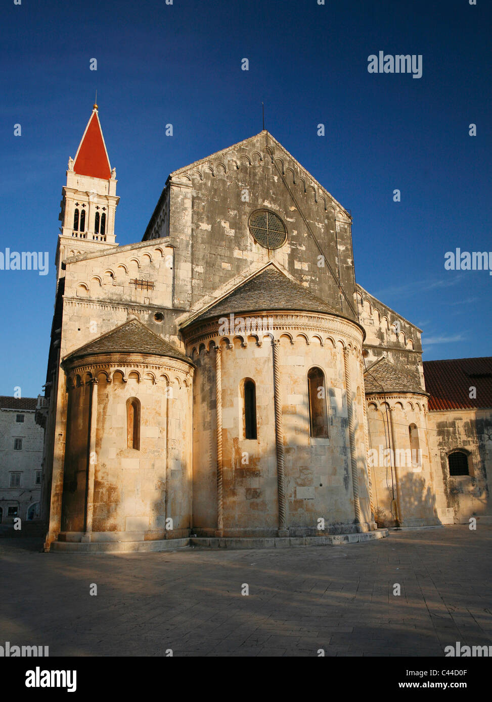 Cattedrale di San Lorenzo nella città di Trogir Foto Stock