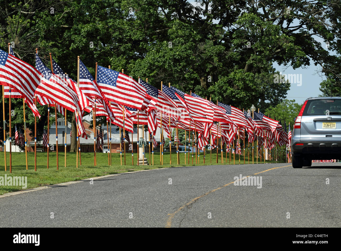 Il Memorial Day celebrato nella piccola città America. Clifton, New Jersey, STATI UNITI D'AMERICA Foto Stock
