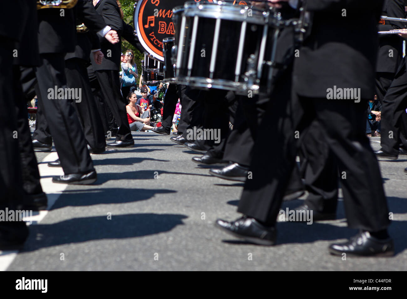 Giorno di Victoria Parade di Victoria, BC, maggio 2011. Foto Stock