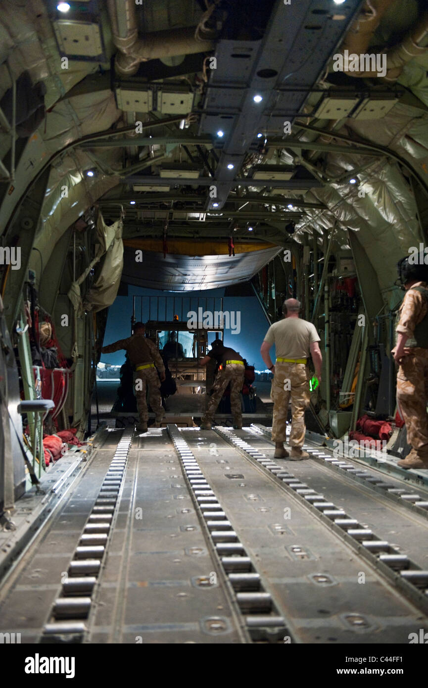 Logistica militare in Afghanistan Foto Stock