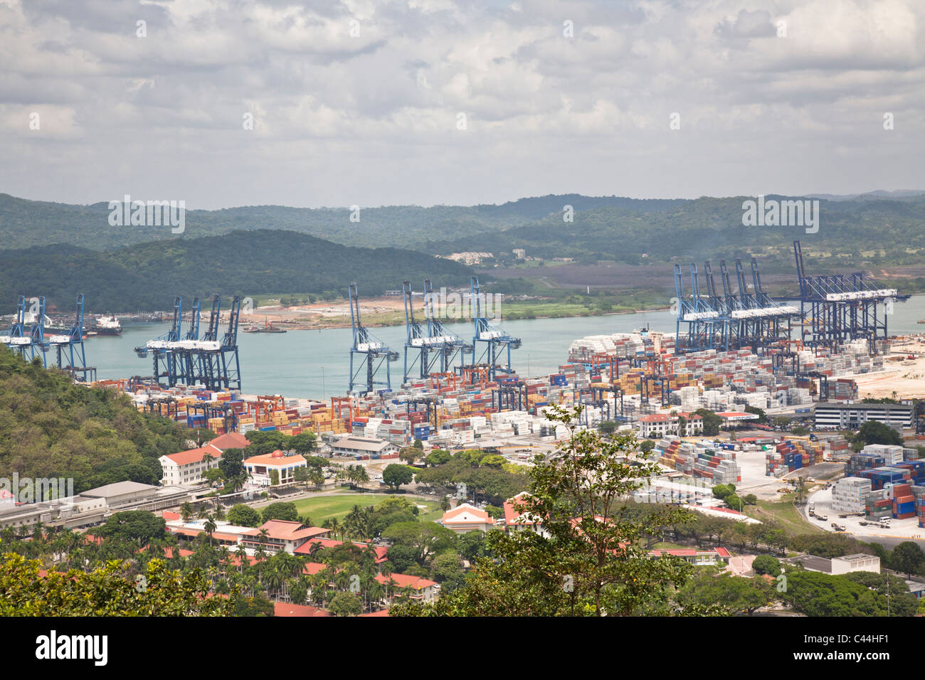 Porto di Balboa, Panama Canal vicino a Città di Panama. Foto Stock