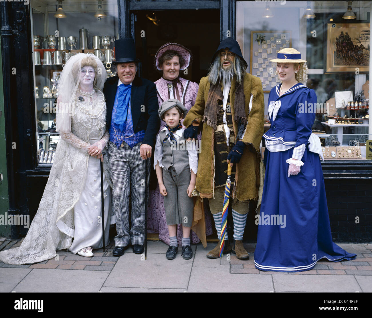 Costume, Dickens', England, Regno Unito, Gran Bretagna, Festival, vacanze, Kent, Landmark, modello persone, rilasciare, Rochester, Foto Stock