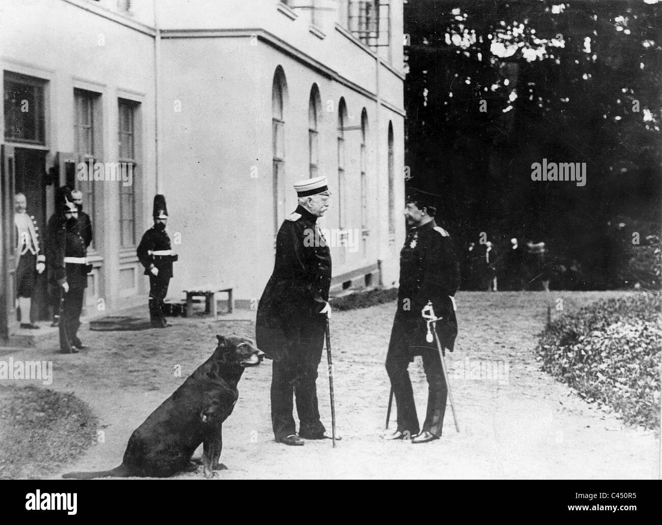 Wilhelm II e Otto von Bismarck, 1888 Foto Stock