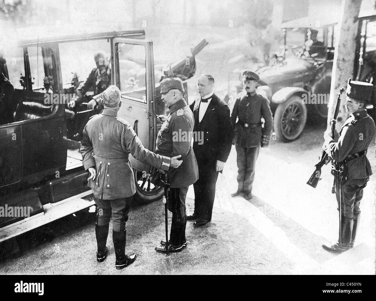 Il Kaiser Guglielmo II e Erich Ludendorff, 1917 Foto Stock