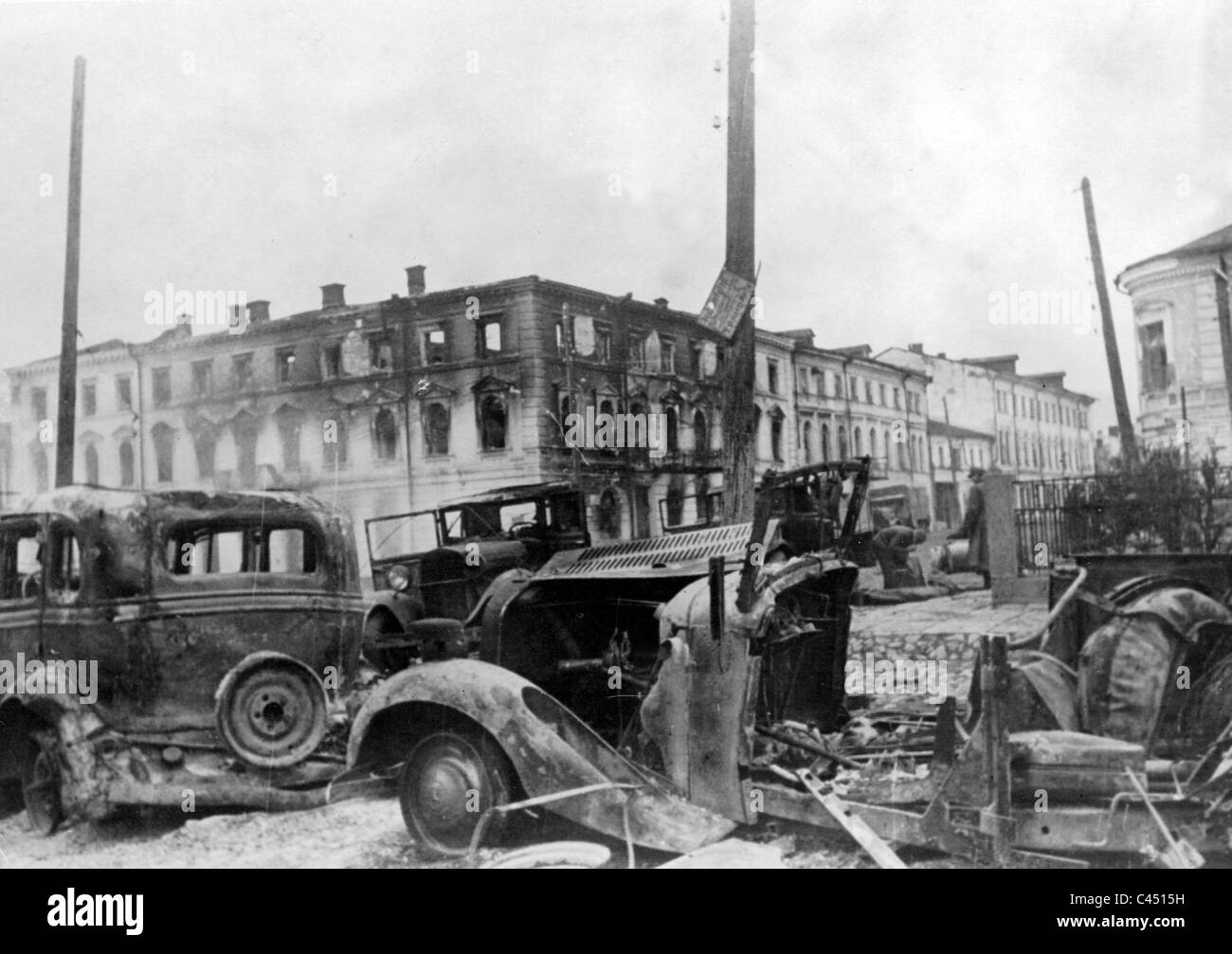 Dopo la cattura della città di Shitomir, Dicembre 1943 Foto Stock