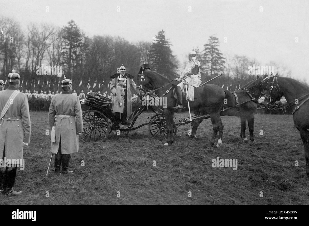 Otto von Bismarck e Kaiser Wilhelm II, 1895 Foto Stock