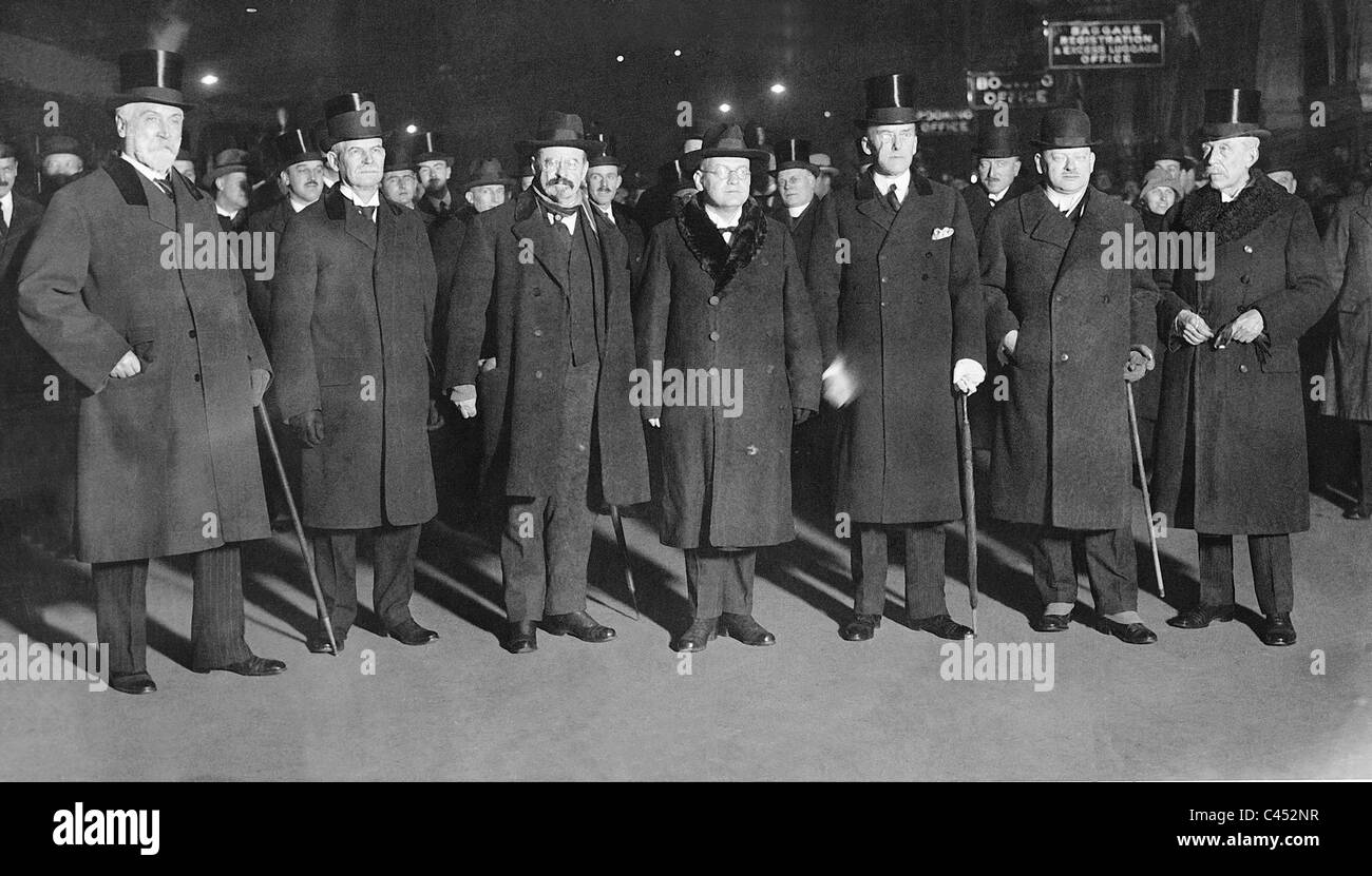 Partecipante alla conferenza di Locarno a Londra, 1925 Foto Stock