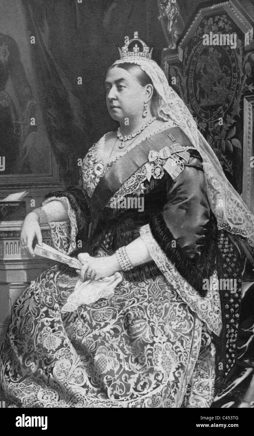 La regina Vittoria d'Inghilterra, 1880 Foto Stock
