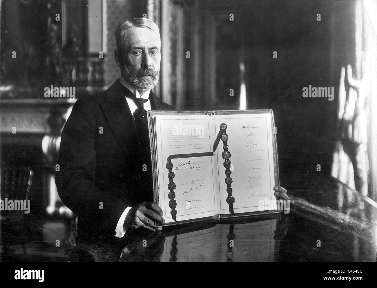 Trattato di Versailles, 1919 Foto Stock