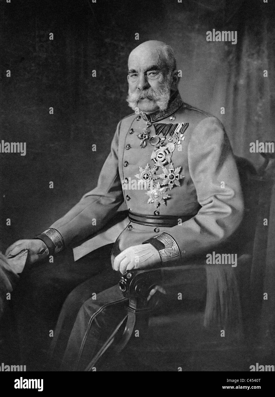 L'imperatore Franz Joseph I, 1913 Foto Stock