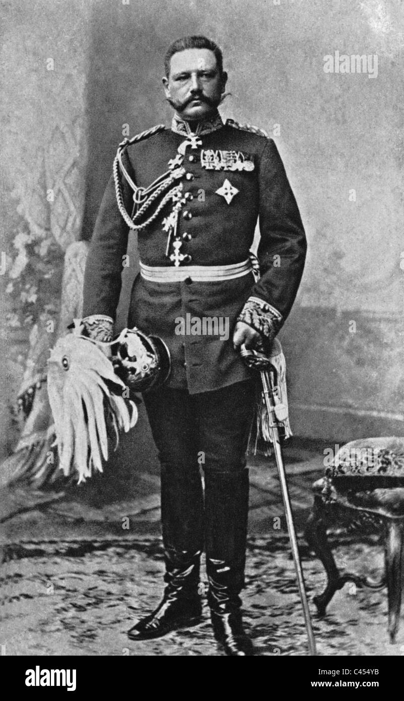 Paul von Hindenburg, 1897 Foto Stock