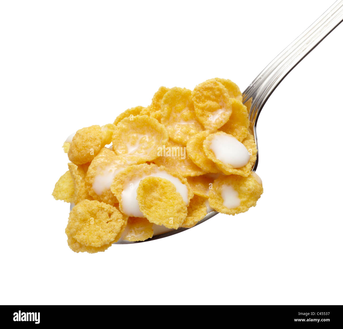 Close up di fiocchi di mais Foto Stock