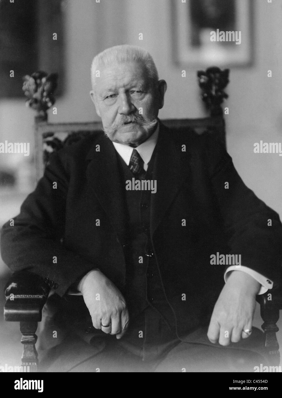 Paul von Hindenburg, 1930 Foto Stock