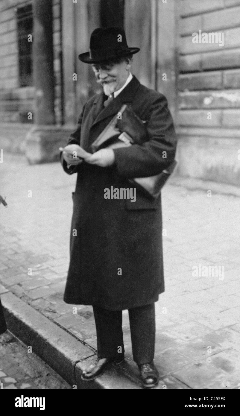 Philipp Scheidemann a Monaco di Baviera, 1918 Foto Stock