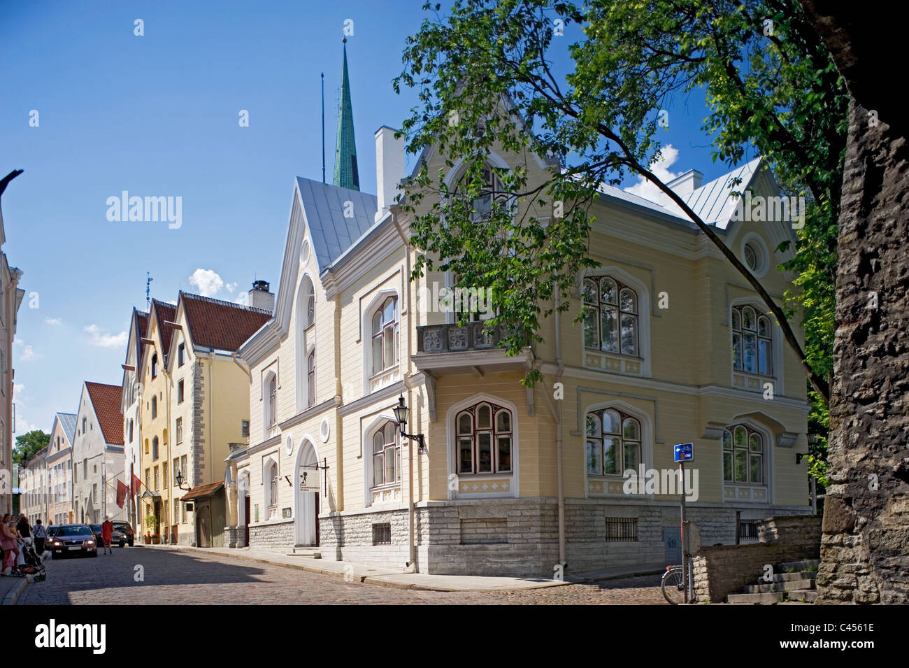 Pikk Street Estonia, Tallinn Foto Stock