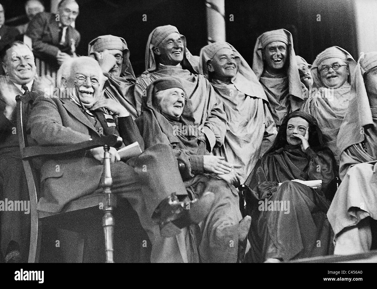 David Lloyd George la moglie Margherita e la figlia Melissa, 1935 Foto Stock