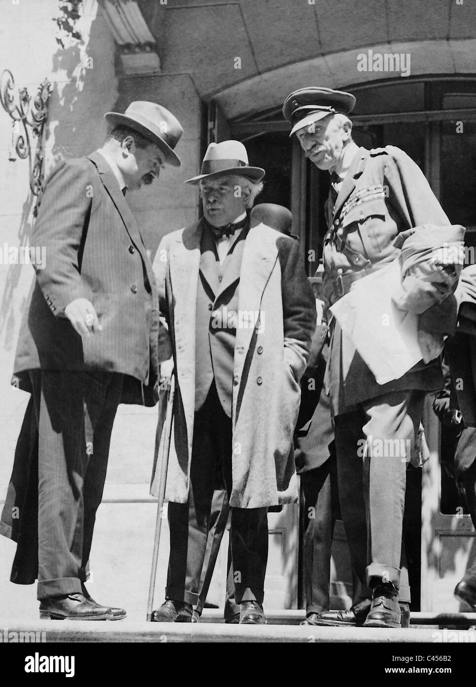 David Lloyd George e Sir Henry Wilson Foto Stock