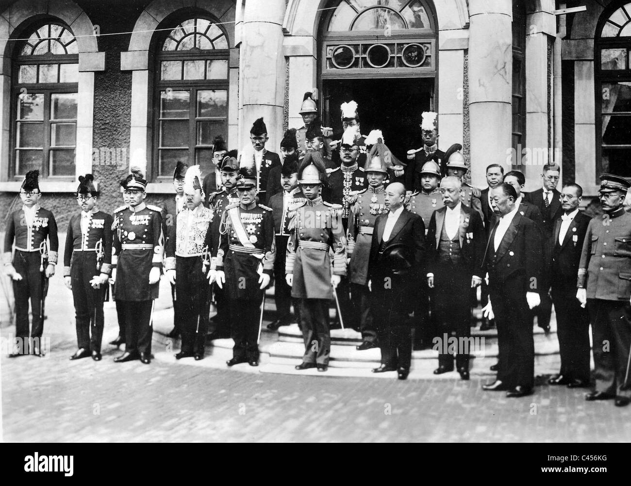L'imperatore di Manchukuo, Aisin-Gioro Puyi , in Hsinking nel 1934 Foto Stock