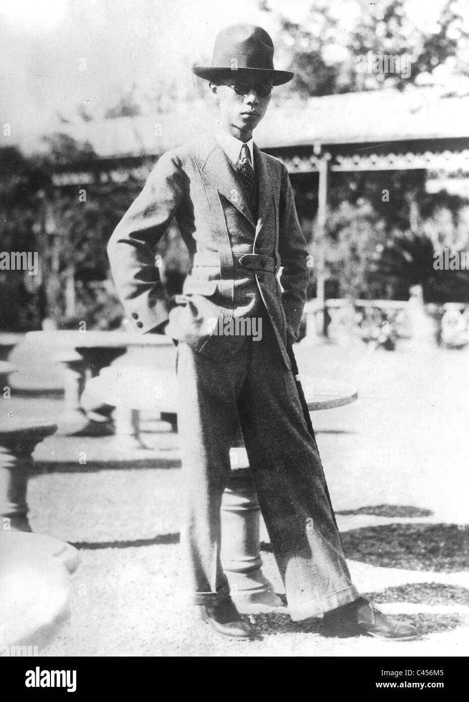 Puyi Aisin-Gioro in Oxford 1928 Foto Stock