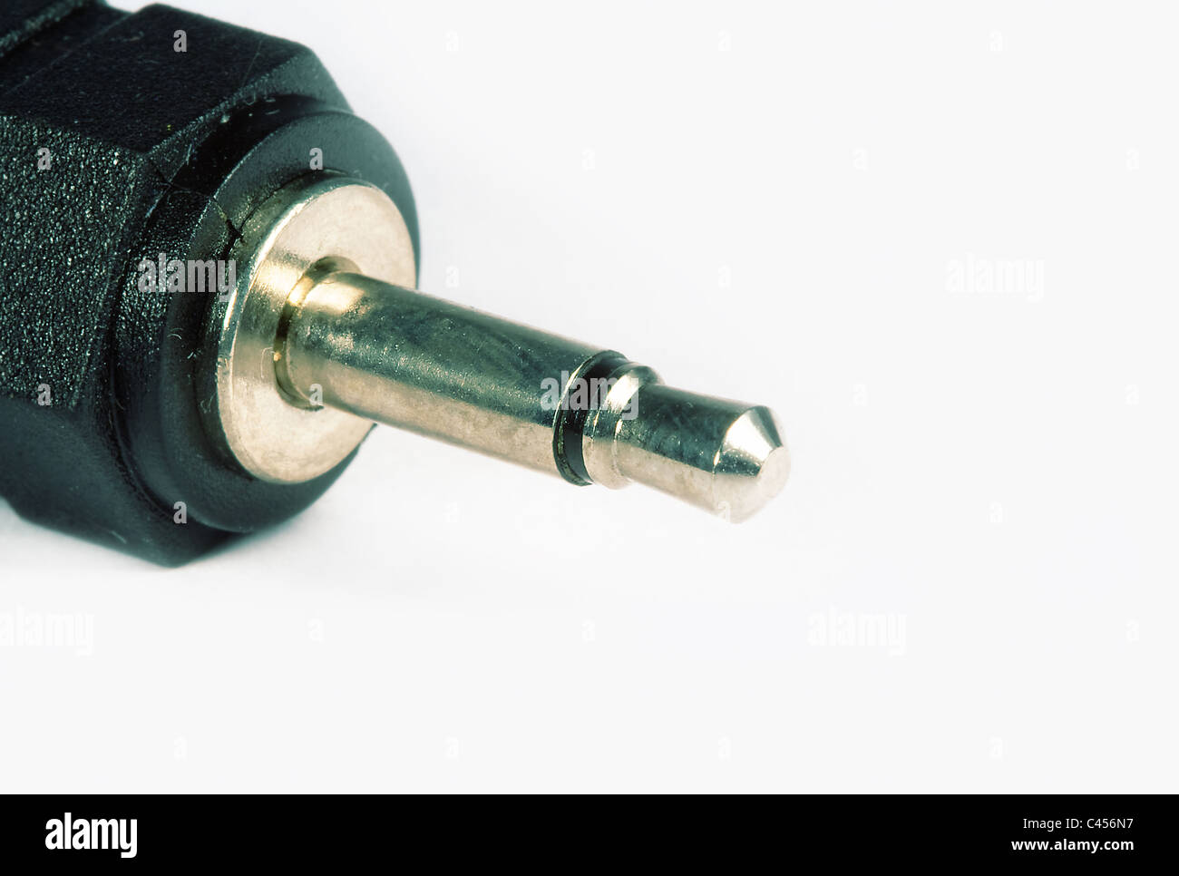 Cavo audio con jack per cuffie Foto Stock