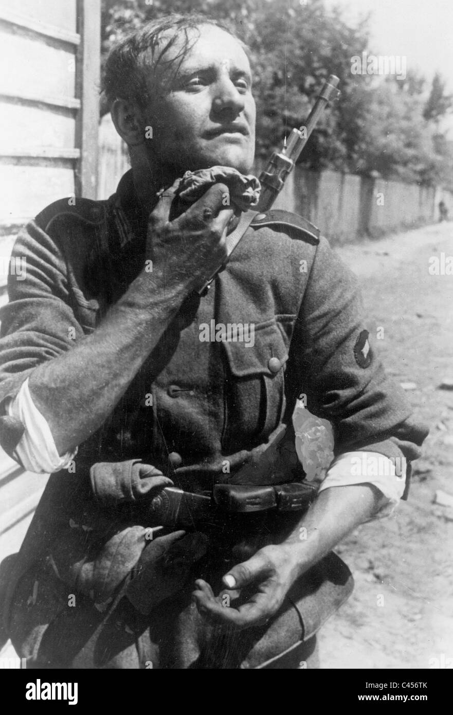 Soldato tedesco sul Fronte Orientale, 1941 Foto Stock