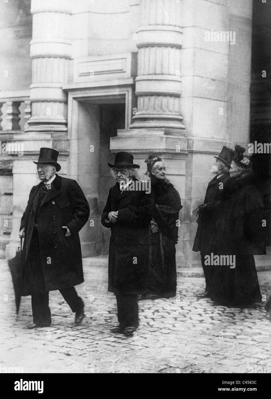 Theodor Mommsen con Gaston Boissier, 1901 Foto Stock