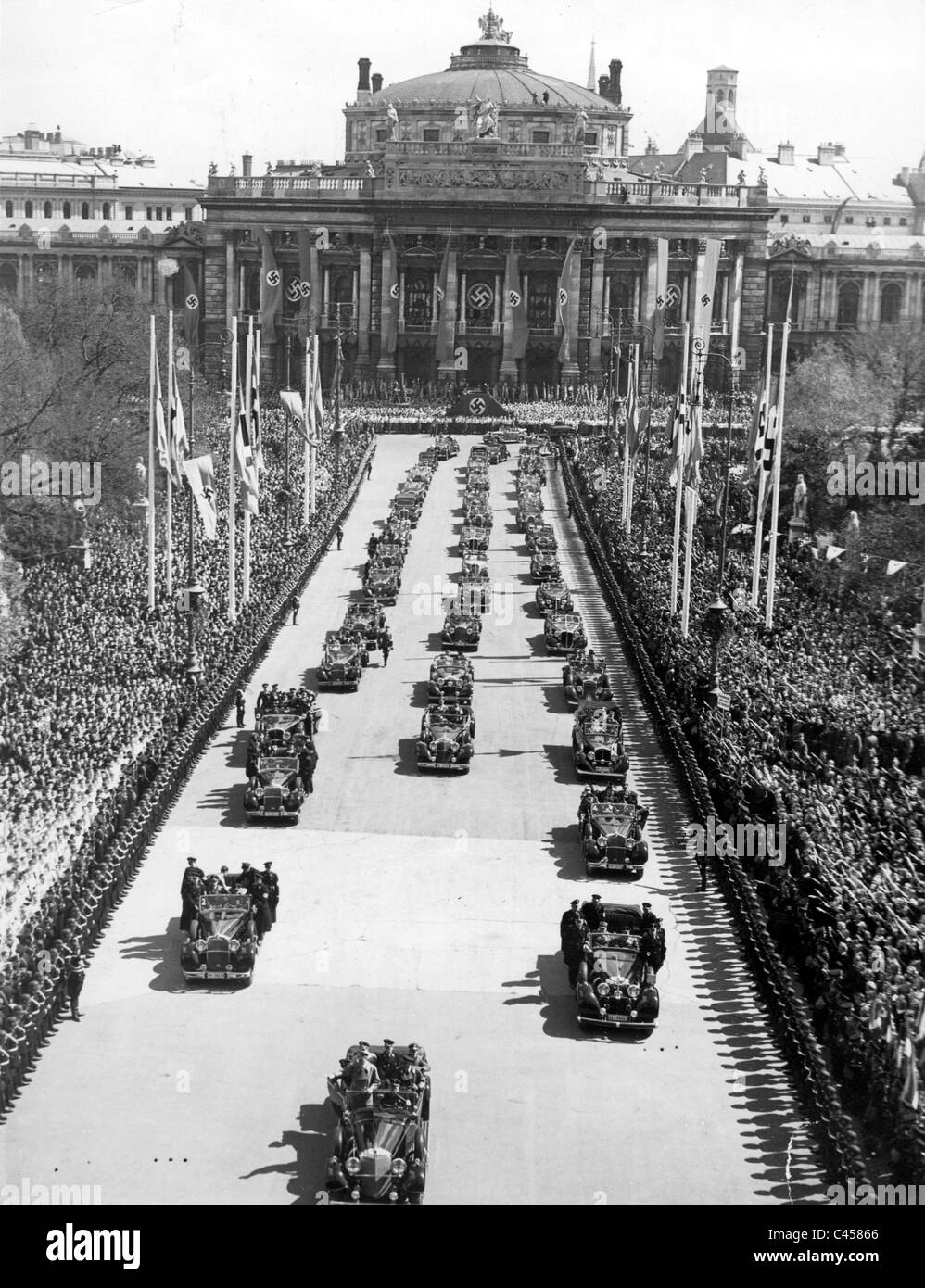 Giorno del maggiore Reich tedesco a Vienna, 1938 Foto Stock