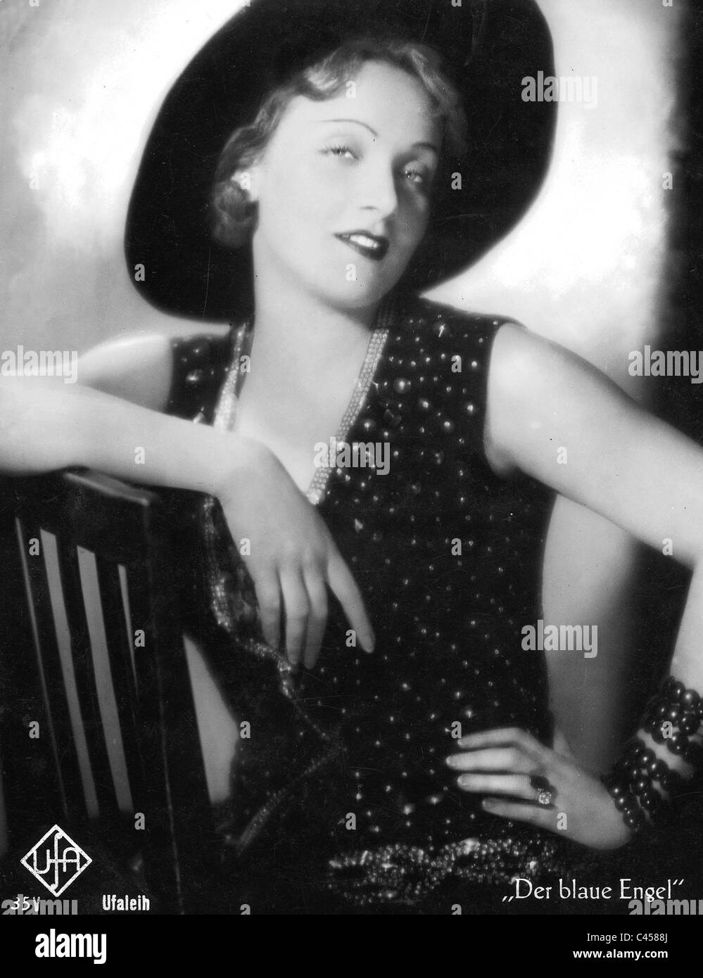 Marlene Dietrich nel film Il Blue Angel, 1930 Foto Stock