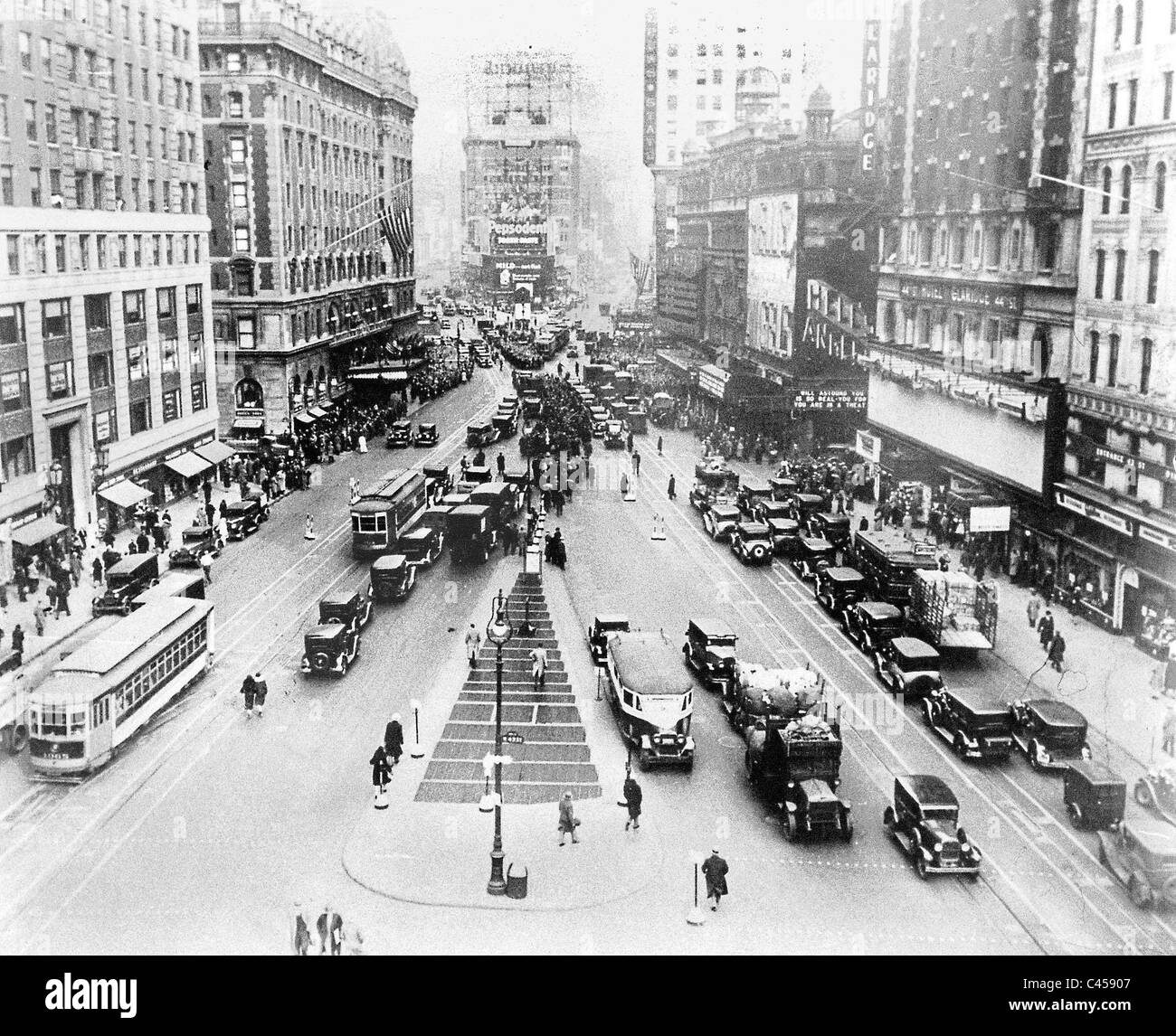 Times Square a New York, 1928 Foto Stock