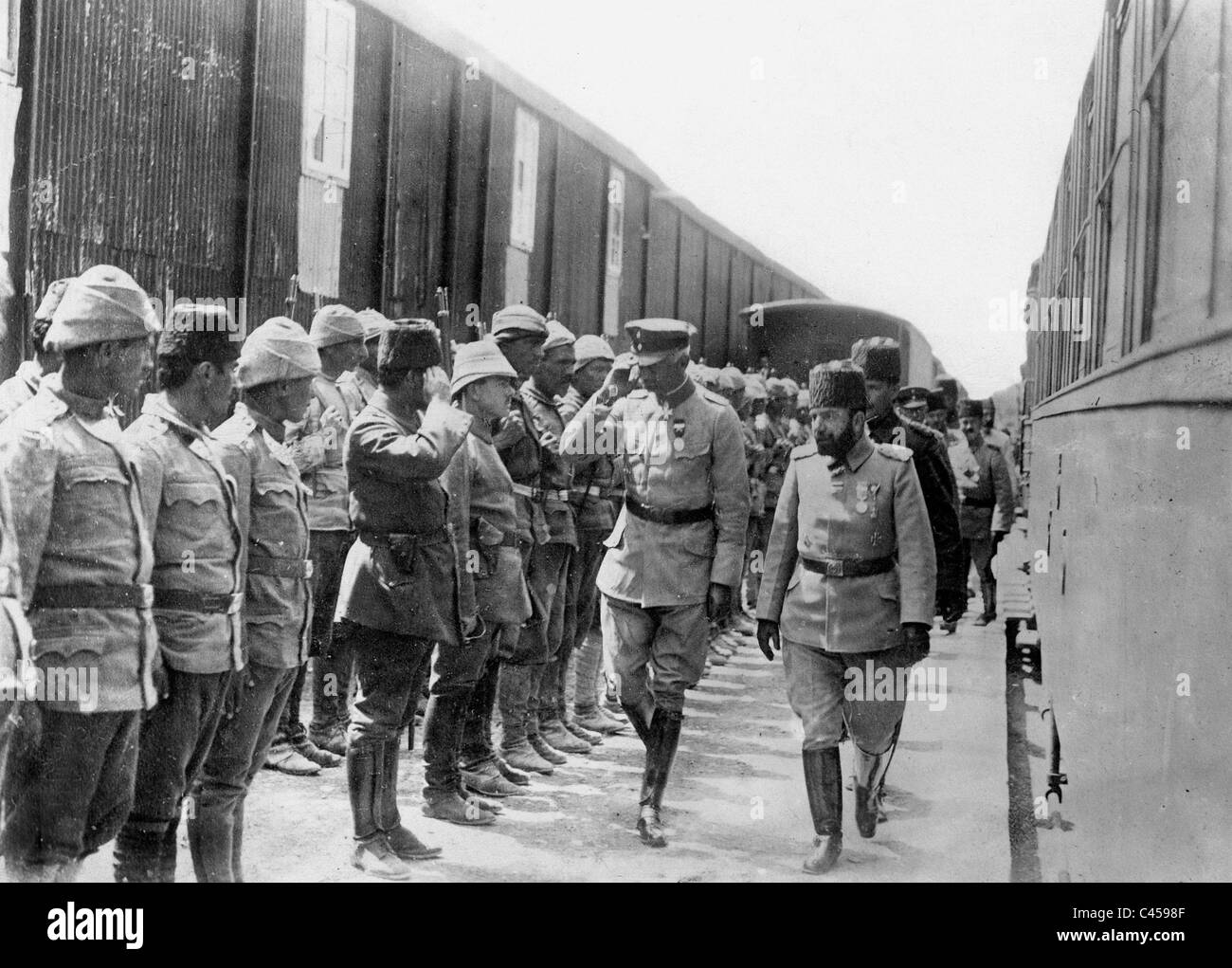 Erich von Falkenhayn e General Jemal Pascià, in Gerusalemme, 1917 Foto Stock