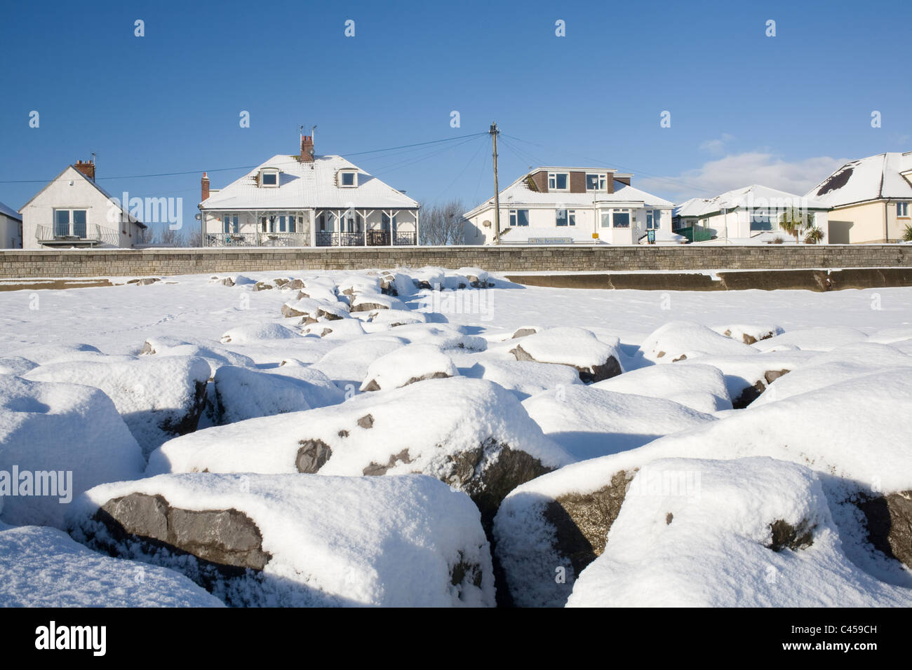 Porthcawl strada della spiaggia immagini e fotografie stock ad alta