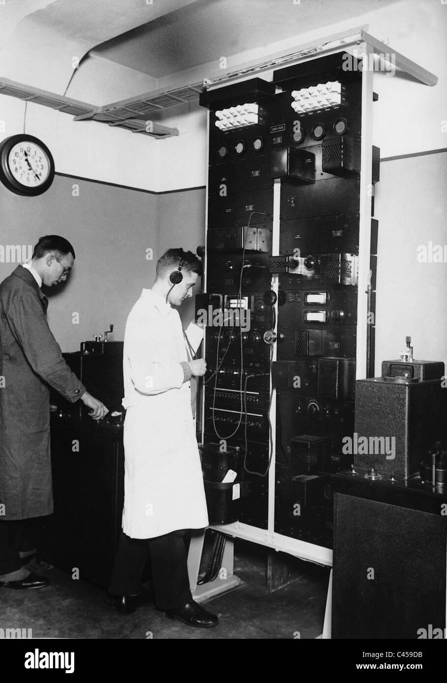 Immagine stazione telegraphs, 1930 Foto Stock