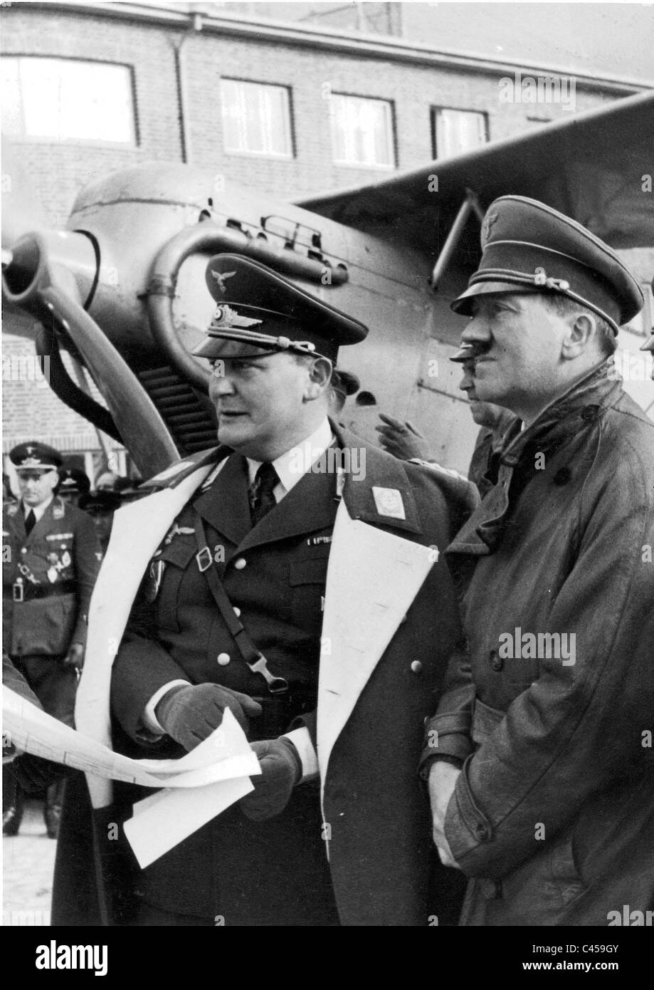 Adolf Hitler con Hermann Goering Foto Stock