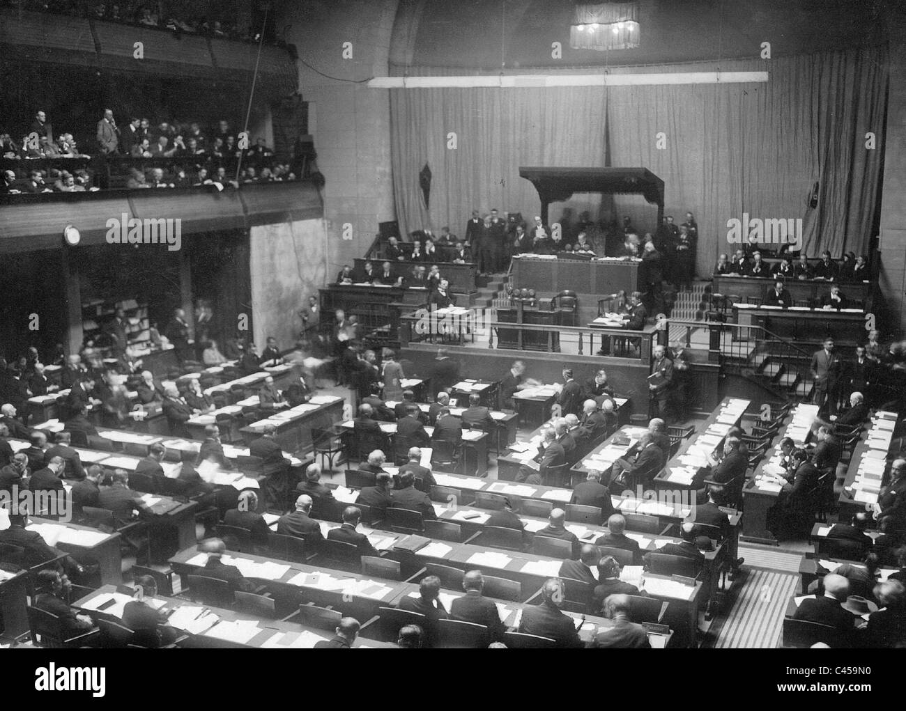 Riunione della lega delle nazioni a Ginevra, 1926 Foto Stock