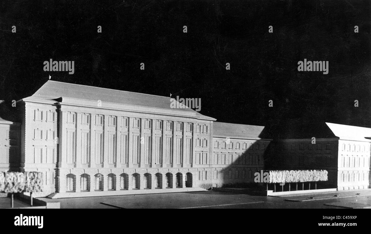 Il modello della casa del comune tedesco giorno Foto Stock