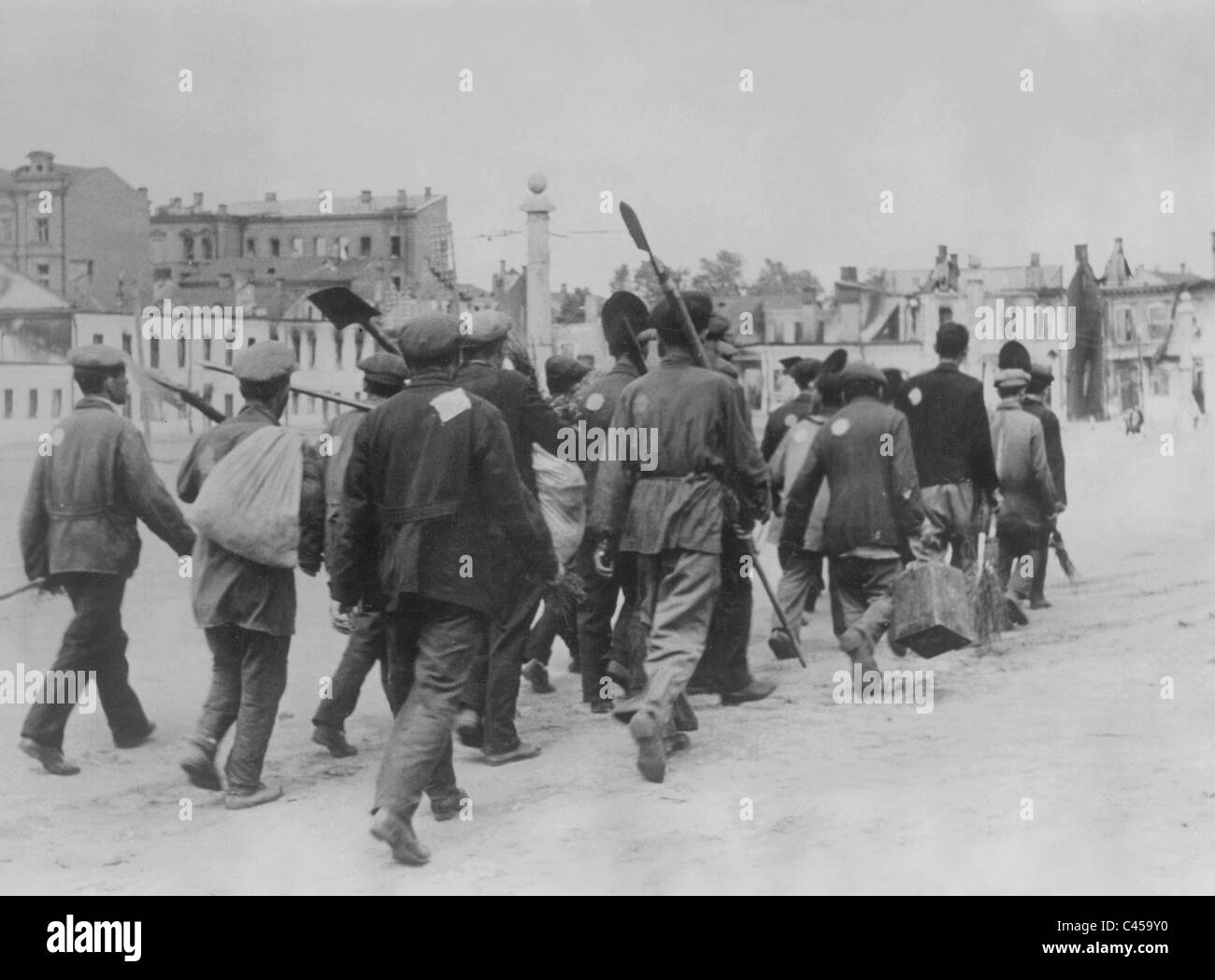 Identificate gli Ebrei dietro il fronte orientale, 1941 Foto Stock